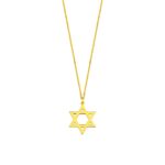 18K Gold Vermeil Star of David Necklace | Jewish Jewelry - Görsel 2
