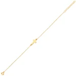 18K Vermeil Gold Cross Bracelet | Dainty Christian Jewelry - Görsel 5