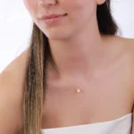 18K Gold Vermeil Initial Necklace: Personalized Letter Jewelry - Görsel 6