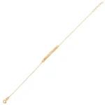 14K Solid Gold Personalized Name Bracelet | Engraved Bar Jewelry - Görsel 5