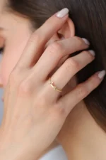 Gold Custom Name Ring, Rope Band, Personalized Jewelry - Görsel 8