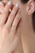 Gold Custom Name Ring, Rope Band, Personalized Jewelry - Görsel 6