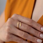 14k Gold Hug Ring, Minimalist Embrace Band, Love & Friendship Gift