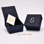 14k Gold Pavé Diamond Ring, Dainty Cluster Promise Ring - Görsel 8