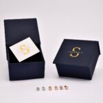 14k Gold Halo CZ Stud Earrings, Elegant Bridal Jewelry - Görsel 9