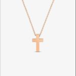 Solid Gold Cross Necklace – Minimalist Religious Pendant, Faith Jewelry - Görsel 4