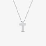 Solid Gold Cross Necklace – Minimalist Religious Pendant, Faith Jewelry - Görsel 6