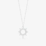 10K Gold Sun Pendant Necklace – Celestial Layering Jewelry - Görsel 5
