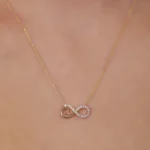 Diamond Infinity Heart Necklace – Solid Gold Eternal Love Pendant