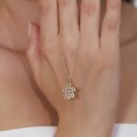 Solid Gold Diamond Turtle Necklace – 10K/14K Fine Jewelry - Görsel 2