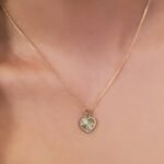 14K Solid Gold Heartbeat Necklace | Rhythmic Love Pendant