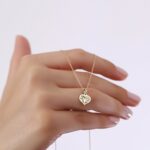 14K Gold Heart Tree of Life Necklace | Family Pendant - Görsel 6