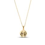 14K Solid Gold Heart Necklace | Dainty Charm Pendant - Görsel 5