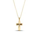 14K Gold Cross Pendant Necklace – Starburst Christian Jewelry - Görsel 5