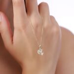 Handcrafted 14K Gold Peace Dove Necklace | Symbolic Jewelry - Görsel 6