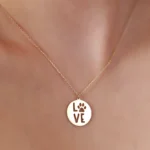 14K Gold Paw Print Necklace | Personalized Pet Jewelry - Görsel 2