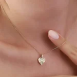 14K Gold Heart Infinity Necklace | Eternal Love Pendant - Görsel 4