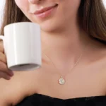 14K Gold Clover Pendant Necklace | Lucky Charm Jewelry - Görsel 6