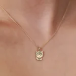 14K Gold Cat Necklace | Elegant Kitty Charm for Cat Lovers - Görsel 4