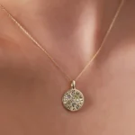 14K Gold Clover Pendant Necklace | Lucky Charm Jewelry - Görsel 4