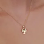 14K Gold Polish Eagle Necklace – Heritage Jewelry Pendant - Görsel 2