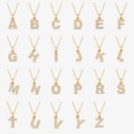 10K Gold Diamond Initial Necklace – Personalized Letter Pendant - Görsel 6