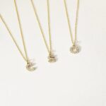 10K Gold Diamond Initial Necklace – Personalized Letter Pendant - Görsel 5