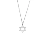 14K Gold Star of David Necklace – Minimalist Magen David Pendant - Görsel 7