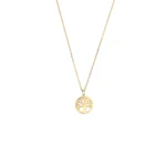 Gold Tree of Life Necklace – Dainty 14K Gold Pendant - Görsel 6