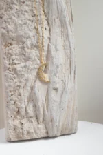 Real Gold Diamond Moon Necklace – 10K/14K Crescent Pendant - Görsel 7