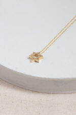 Solid Gold Diamond Star of David Pendant – Jewish Necklace - Görsel 6