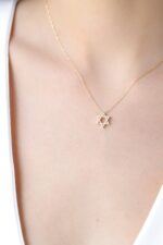 Solid Gold Diamond Star of David Pendant – Jewish Necklace - Görsel 7