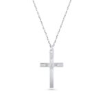 Solid Gold Diamond Cross Necklace – 10K/14K Minimalist Faith Pendant - Görsel 7