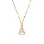 10K Gold Diamond Initial Necklace – Personalized Letter Pendant - Görsel 8