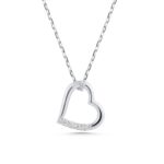 Solid Gold Diamond Heart Necklace – Dainty 10k/14k Love Pendant - Görsel 7