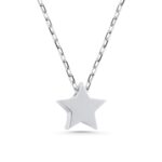 14K Solid Gold Star Necklace: Dainty Celestial Pendant - Görsel 6