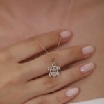 Solid Gold Diamond Turtle Necklace – 10K/14K Fine Jewelry