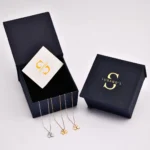 Solid Gold Flower Necklace – Dainty Diamond Accent, Floral Pendant - Görsel 8