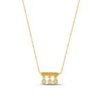 14K Gold Diamond Drop Bar Necklace: Minimalist Fine Jewelry - Görsel 3