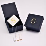 14K Gold Diamond Drop Bar Necklace: Minimalist Fine Jewelry - Görsel 8