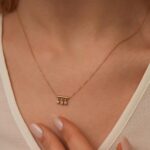 14K Gold Diamond Drop Bar Necklace: Minimalist Fine Jewelry - Görsel 2